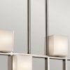Żyrandol City Lights - 7 źródeł światła Klasyczny pewter geometryczny szklane kwadratowe klosze designerski nowoczesny możliwość ściemniania KL-CITY-LIGHTS7B KICHLER
